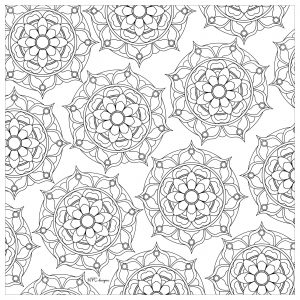 Mandala to print and color mpc design 4