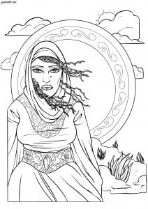 coloriage-femme-orientale