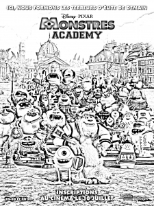 Coloriage film montres academy