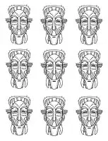 Afrique Masques Traditionnels