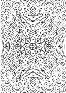 Mandala géométrique et organique