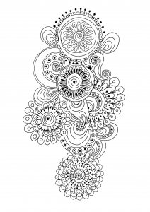 Zen Antistress Motif Abstrait Inspiration Florale 10 Par Juliasnegireva