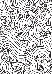 Dessin ressemblant à une chevelure