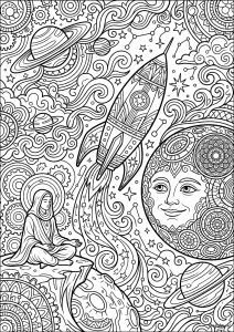 Voyage cosmique et méditation lunaire