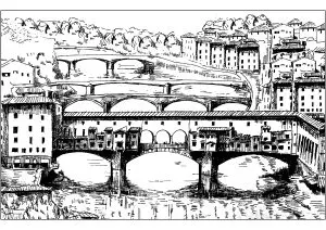 Le Ponte Vecchio à Florence  Italie 