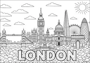 Panorama urbain emblématique de Londres