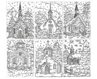 Eglises sous la neige