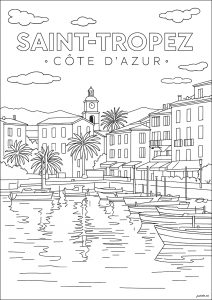 Saint-Tropez, dans la Côte d'Azur (France)