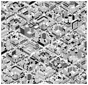 Jolie ville et batiments