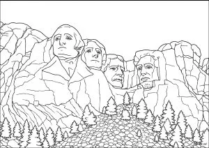 Mont Rushmore et ses présidents américains