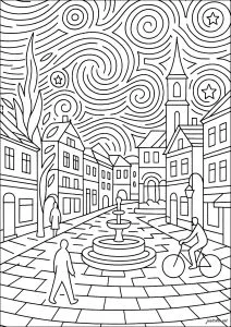 Nuit étoilée en ville