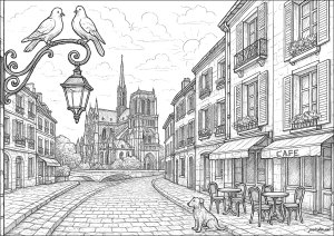 Scène Parisienne des Misérables