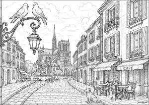 Scène Parisienne des Misérables