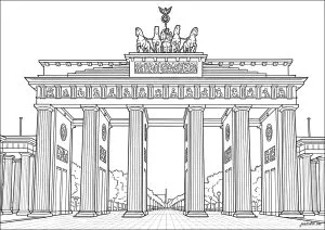 Porte de Brandebourg à Berlin, Allemagne