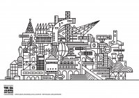coloriage-ville-tordue