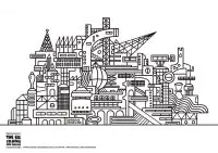 Cité géométrique enchevêtrée