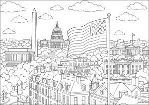 Vue panoramique de Washington (Etats Unis)