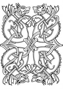 Chiens - style Art Celtique