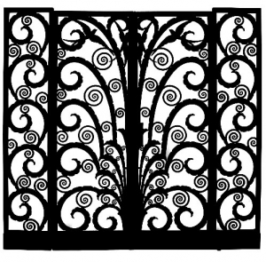 Grille Entree Fer Art Deco