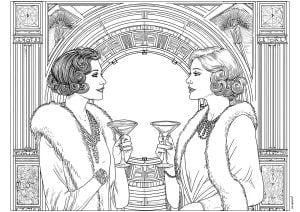 Deux femmes se regardant dans les yeux