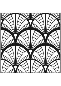 Motifs Art Deco inspirés du Chrysler Building de New York