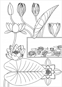 Eugène Grasset : Nénuphar (1869)