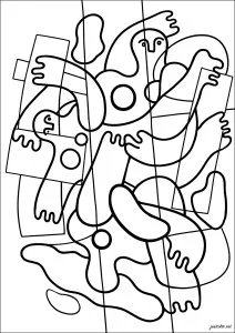 Plongeurs (1942 1943) par Fernand Léger