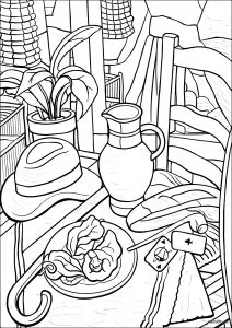Nature morte aux poivrons (1935) par Jean Alexis Bobichon