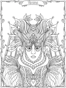 Costume Et Masque Du Carnaval De Venise