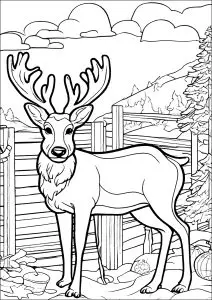 Joli Cerf Dans La Montagne