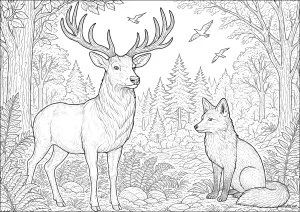 Le Cerf et le Renard