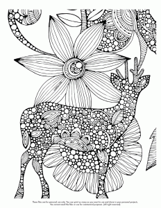 Joli Cerf Et Ses Fleurs