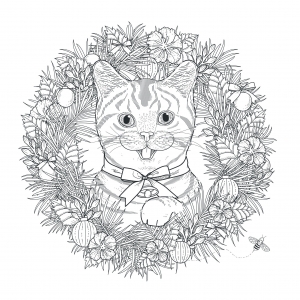 coloriage-adulte-mandala-chat-kchung