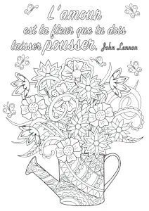 L’amour Est La Fleur Que Tu Dois Laisser Pousser. John Lennon
