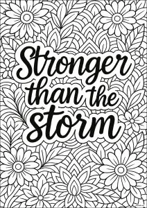 Stronger than the storm (plus fort que la tempête)   version 1