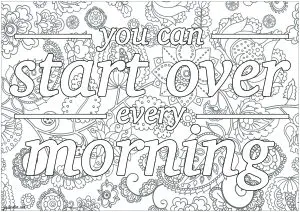 You Can Start Over Every Morning