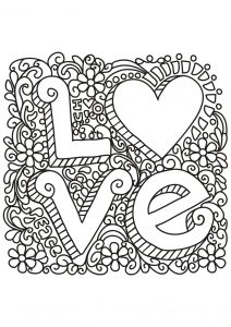 Coloriage love