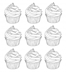 coloriage-cupcakes-warhol