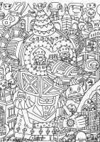 Difficile Doodling Doodle Art 1