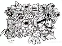 Doodle Monstres Par Bon Arts