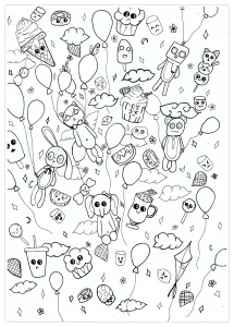 Coloriages de complexes Glace à imprimer pour adultes