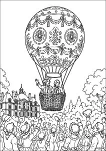 Premier vol humain en montgolfière - 21 novembre 1783