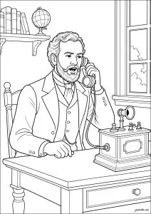 Alexander Graham Bell et l'invention du téléphone - 1876