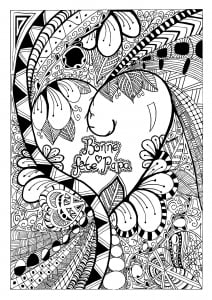 Fete Des Peres Zentangle Celine