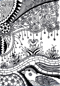 coloriage-adulte-fleur-carnivore