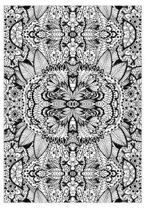 Tapis De Fleurs Tres Complexe Par Valeriia Lelanina