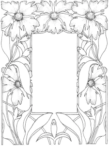 Cadre Fleuri