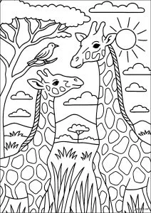 Rencontre sereine sous le soleil africain