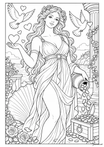 Aphrodite sur le coquillage