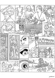 Collage d'Art et de Symboles